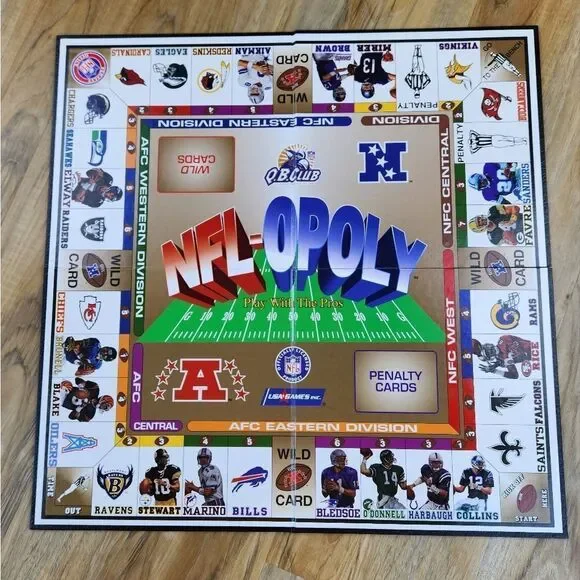 💜Vintage NFL-Opoly 1994 Edition Pro Football Board Game